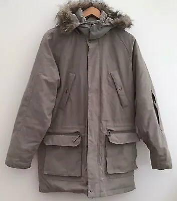 Buy Mens Beige Hooded Jacket Aigle Size M Polyester Polyamide • 35.19£