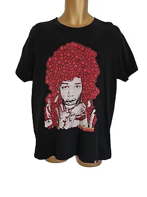 Buy Jimi Hendrix Mens Black Short Sleeve T-shirt Size XL 2015 • 9.99£