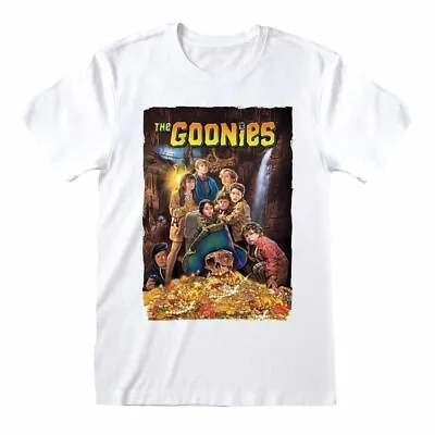 Buy The Goonies Movie Poster White Crew Neck T-Shirt • 12.95£