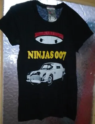 Buy A Fine Mess T-shirt Ninjas 007 UK Size Medium 34  Chest • 7£
