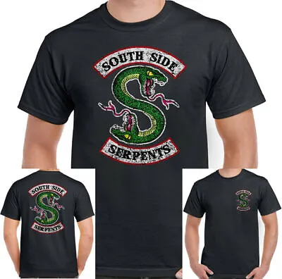 Buy Southside Serpents T-Shirt  Riverdale Mens FunnyTV Show Distressed US Programme  • 14.99£