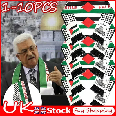 Buy 10x Shemagh Keffiyeh Scarf Arab Palestine Mens Women Palestinian Head Neck Wrap • 4.59£
