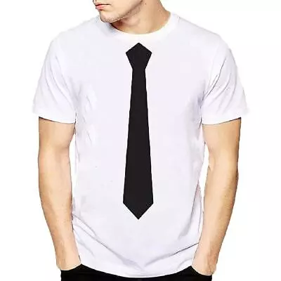 Buy Suit & Tie AMAZING T SHIRT Funny GIFT Stag Fancy Dress TIE TSHIRT 'NOT' TUXEDO • 7.50£