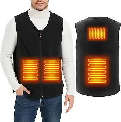 Buy Electric Heated Vest Gilet Winter Body Warmer Men Heating Warm Up Thermal Jacket • 14.99£