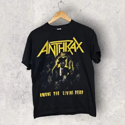 Buy Anthrax Among The Living Dead Graphic Tee T-Shirt M • 19.95£