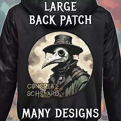 Buy Plague Doctor Backpatch Large Iron On Jacket Patch Heavy Metal Goth Gothic Punk • 14.25£