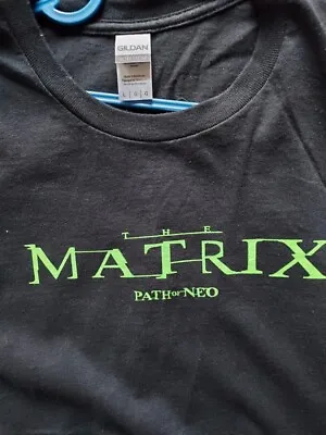 Buy Vintage The Matrix Path Of Neo Promo T-shirt V RARE 2005 PS2 XBOX ATARI Gaming L • 45£