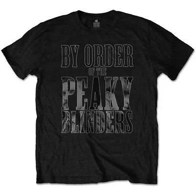 Buy Peaky Blinders Official Mens Black T-Shirt By Order Infill Gangs Guns Mafia • 8.95£