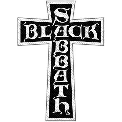 Buy Officially Licensed Black Sabbath Cross Sew On Patch- Music Merch Patches M196 • 4.29£