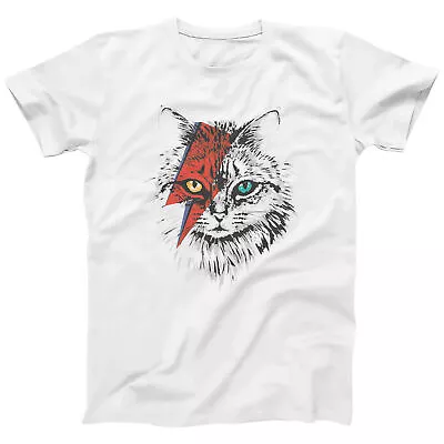 Buy Bowie Meowie | Cat Trendy T-shirt For Men | 100% Cotton • 12.99£