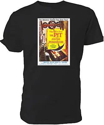 Buy The Pit And The Pendulum Classic Movie Poster T Shirt, DTF Print Choice Size/col • 11.99£