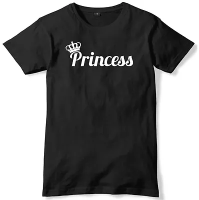 Buy Princess And Crown Mens Funny Unisex T-Shirt • 11.99£