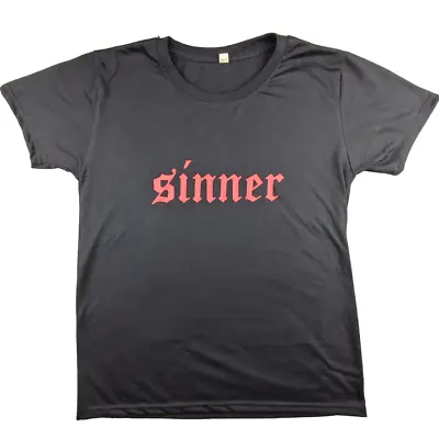 Buy Sinner Graphic T Shirt Size L Black Mens Cotton Polyester Blend • 10.79£