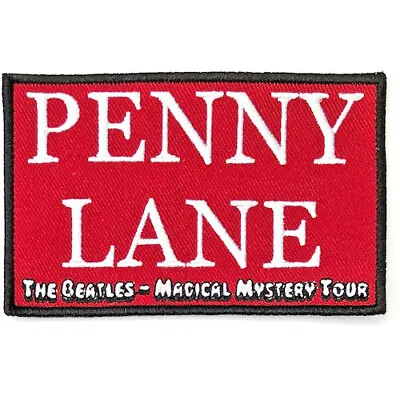 Buy THE BEATLES Song Title : Penny Lane #b : Woven SEW-ON PATCH Official Merch • 4.29£