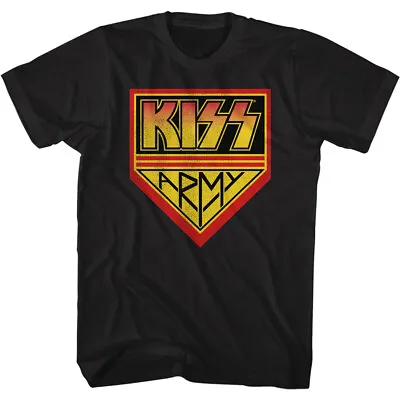 Buy Kiss Army Badge Logo Adult T Shirt Metal Music Band Merch • 41.76£
