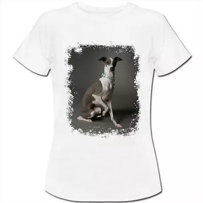 Buy Grey Hound Dog Posing Womens Boyfriend Fit T-Shirt • 6.99£