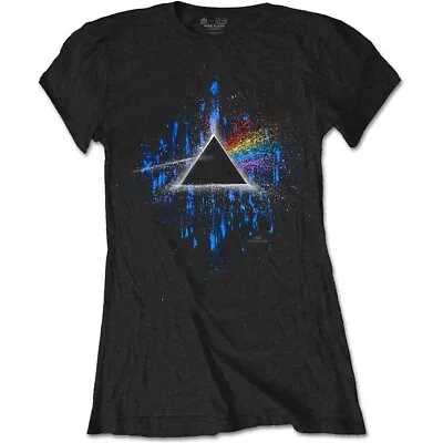 Buy Ladies Pink Floyd Dark Side Of The Moon Splat1 Official Tee T-Shirt Womens Girls • 15.99£