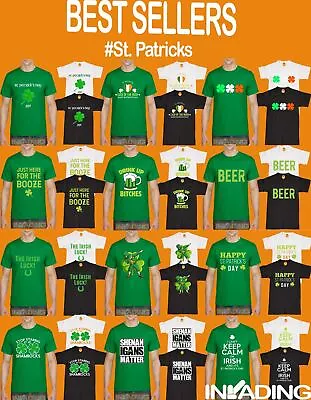 Buy St Patricks Day T-Shirts Mens Irish Paddys Shamrock Ireland Leprechaun TShirt >> • 8.99£