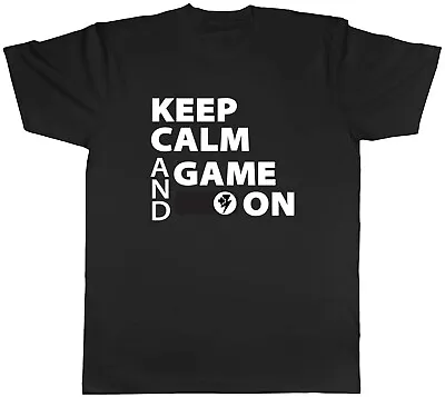 Buy Keep Calm And Game On Gamer Game Mens Unisex T-Shirt Tee Gift • 8.99£