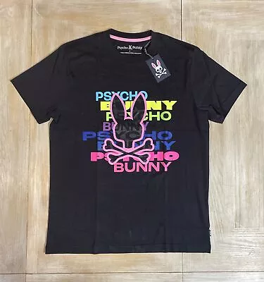 Buy Psycho Bunny T-shirt Mens Size 5 Large Black RRP £83 • 19.99£
