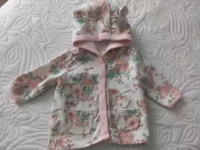 Buy Floral Baby Girls Hooded Jacket In Size Up To 1 Month • 2.50£