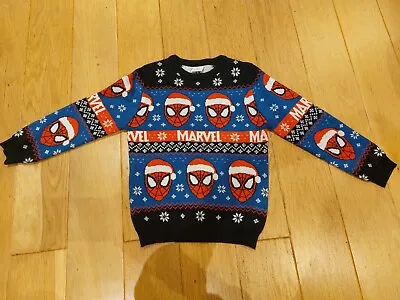 Buy Spiderman Marvel Christmas Jumper (Age7-8) • 10£
