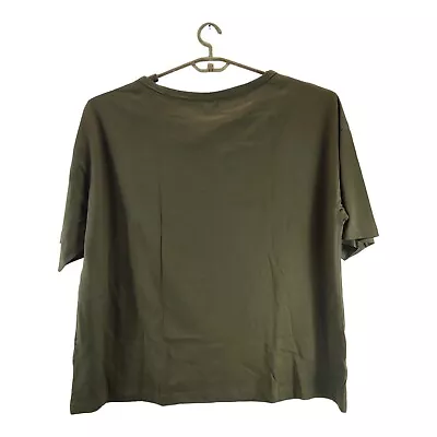 Buy Curve Wow Womens T-shirt Khaki Green Crew Neck Short Sleeve Size 22 Free Pp • 10.99£