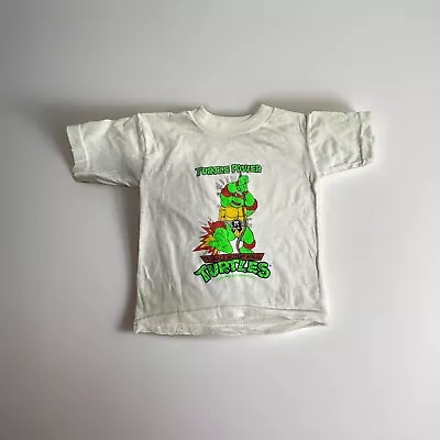 Buy Vintage Teenage Mutant Ninja Turtles Kids Toddlers Tee Shirts 3-5 • 15.75£