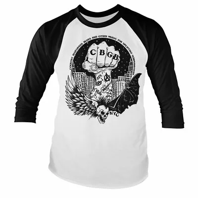Buy Officially Licensed CBGB N.Y.C. Baseball Long Sleeve T-Shirt S-XXL Sizes • 9.99£