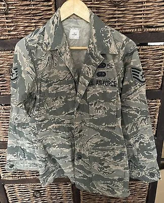 Buy Genuine US Air Force Army Utility Combat Tiger Camo Cargo Shirt Jacket - S • 12£