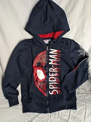 Buy NEW! Marvel Spiderman Zip Up Hoodie Navy Boys Gift • 15.95£