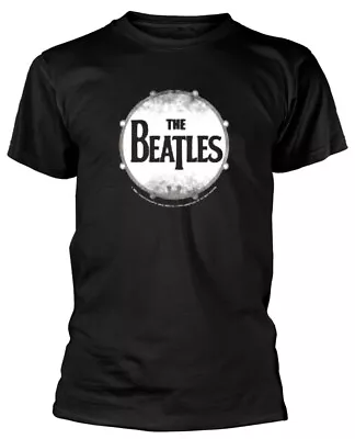 Buy The Beatles Drum Skin Black T-Shirt OFFICIAL • 15.19£