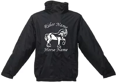 Buy Personalised Horse Jacket Equestrian Icelandic Gypsy Cob Riding Waterproof Gift • 35.95£