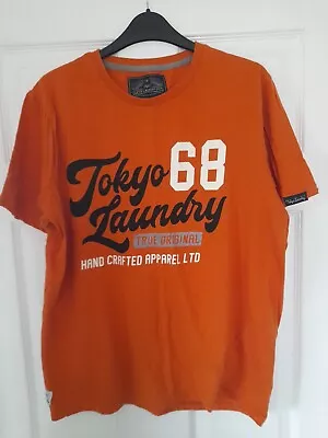 Buy Tokyo Laundy Mens/teens Orange T-shirt With Logo.  Medium-Large. Used But VGC • 2.99£