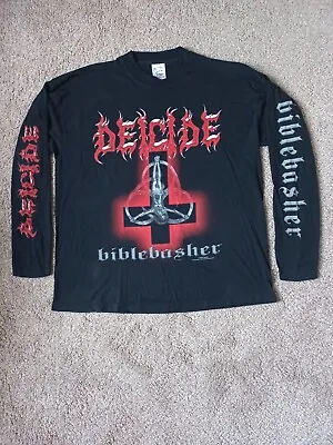 Buy *Mint* Vintage Deicide Biblebasher L/S T-Shirt - Size XL - Heavy Death Metal  • 89.99£