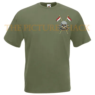 Buy Queen's Royal Lancers Cap Badge Printed On A T Shirt. Choice Of Colours • 14.99£