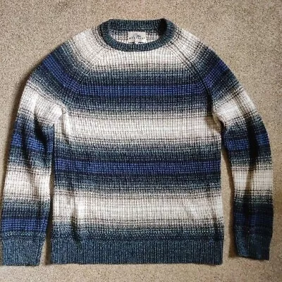 Buy Medium Mens Jumper Pullover Mantaray Striped Knit Long Sleeve Casual Debenhams • 12.50£