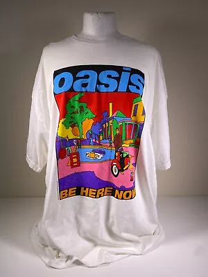 Buy Oasis Be Here Now White Official Band Merch 2022 - Used VGC - Size 2XL • 20£