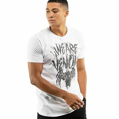 Buy Official Marvel Mens We Are Venom T-shirt White S - XXL • 13.99£