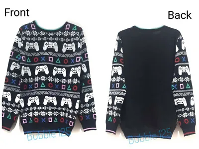 Buy Play Station Boys Kids Knitted Pullover Jumper/ Sweatshirt Long-sleeve Christmas • 24.50£