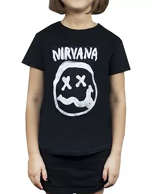 Buy Nirvana Black Short Sleeved T-Shirt (Girls) • 10.99£