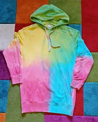 Buy Dress By Victoria's Secret Pink, Multicoloured, Tye- Dyed With Hood. • 49£
