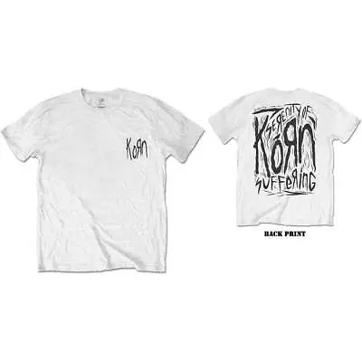 Buy SALE Korn | Official Band T-shirt | Scratched Type (Back Print) • 14.95£