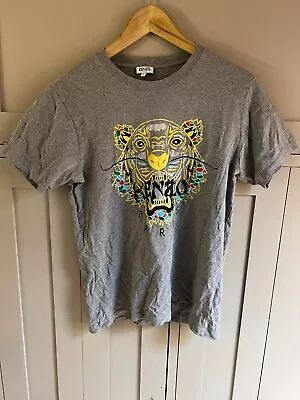 Buy Kenzo 'Tiger' Print Men's T Shirt In Grey - Small Size • 15£