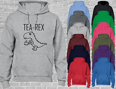 Buy Tea Rex Hoody Hoodie Funny Animal Joke Design Novelty Gift Present Idea Top New • 16.99£