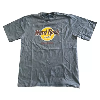 Buy Hard Rock Cafe Bangkok T-Shirt Graphic Print Short Sleeve Grey Mens Large • 11.99£