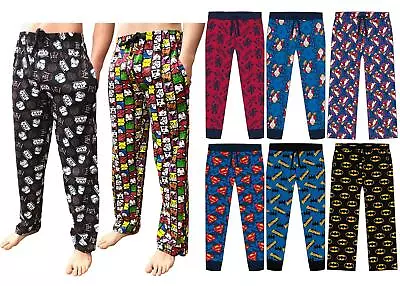 Buy Character Lounge Pyjama Pants Mens Bottoms Marvel Star Wars DC Disney Potter • 8.99£
