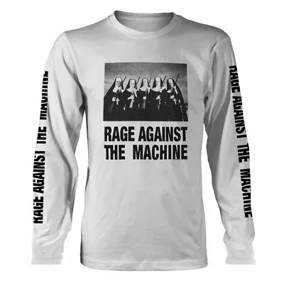 Buy Rage Against The Machine Nuns Guns White Long Sleeve Shirt NEW OFFICIAL • 15.19£