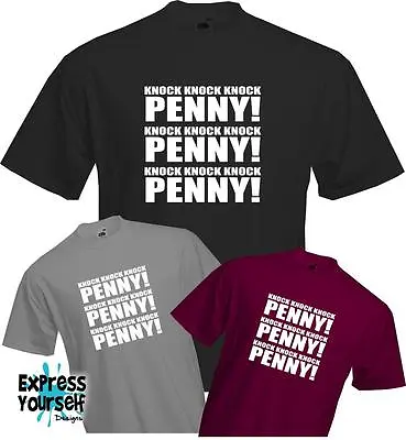 Buy KNOCK KNOCK PENNY! - Sheldon Cooper - Big Bang Theory - Quality T Shirt - *NEW* • 9.99£
