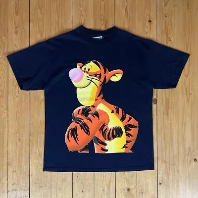 Buy Vintage 90s Tigger Winnie The Pooh Graphic Cartoon T Shirt Large Blue Disney • 30£